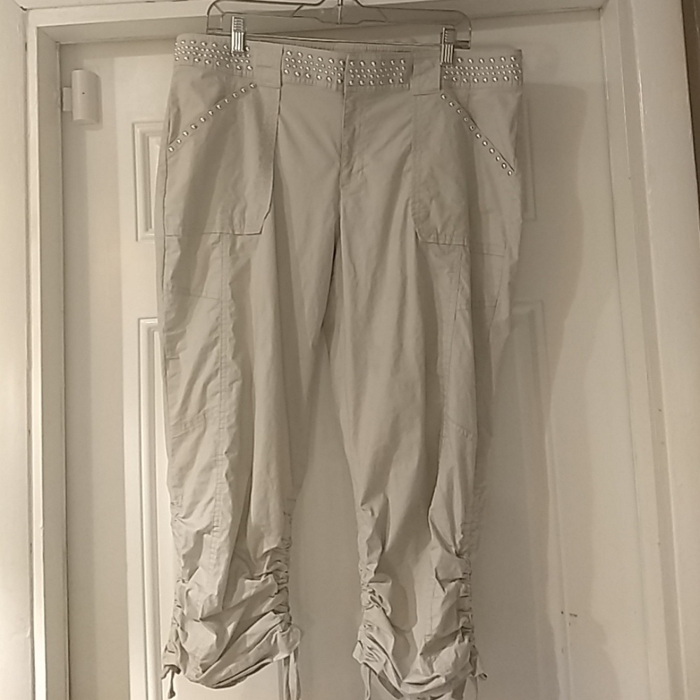 INC Khaki Capris Size 14